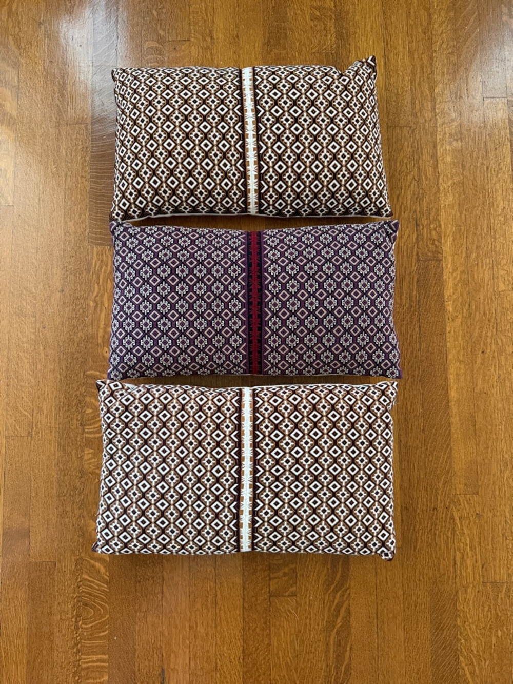 Patterned Accent Pillow Collection - Brown & Purple Options